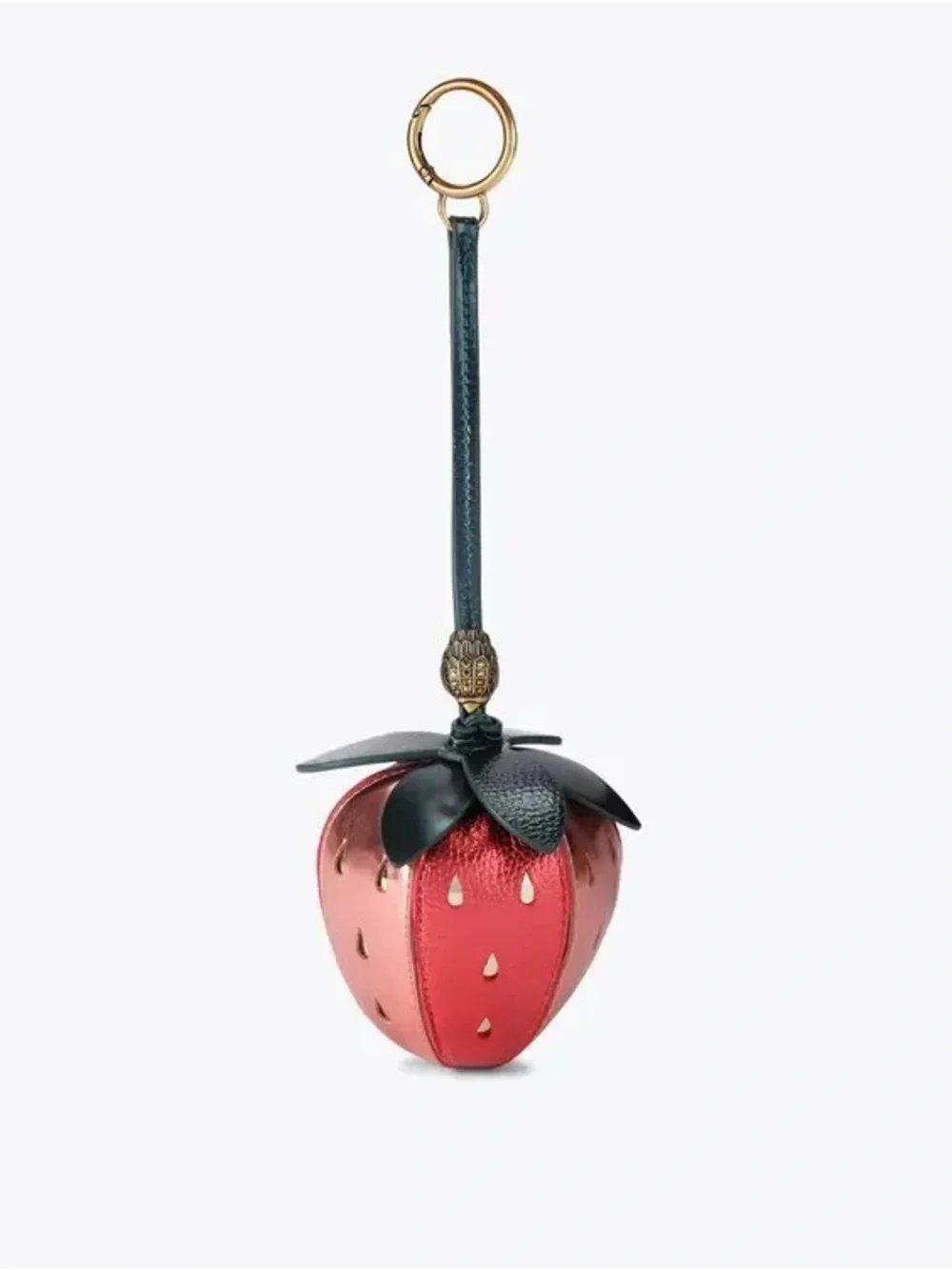Kurt Geiger NWT Red Strawberry Leather Key & Bag Charm